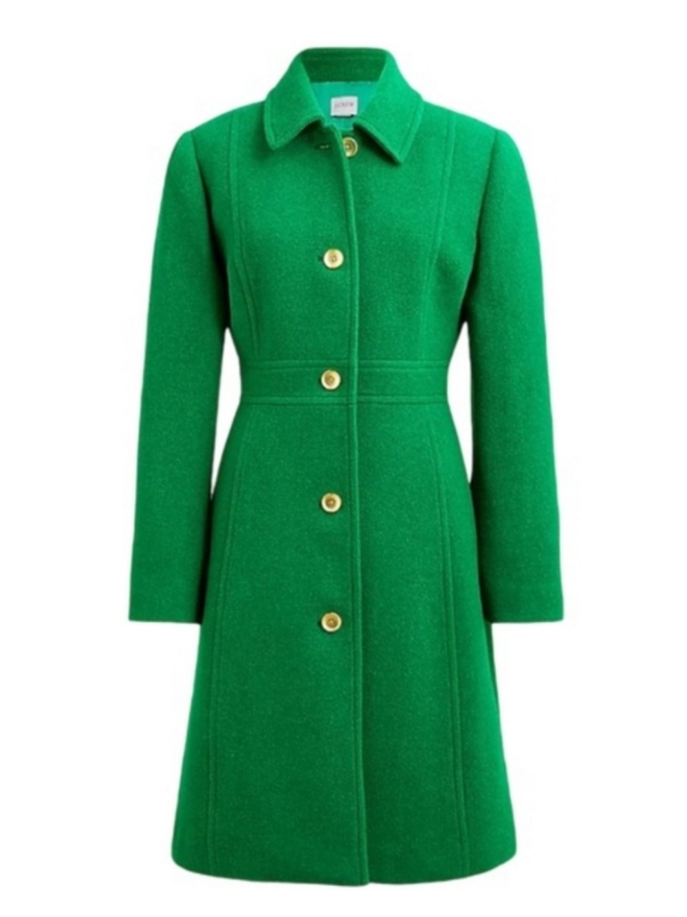 J. Crew Wool Like New wool Blend Lady Day Coat Kelly Green size 10